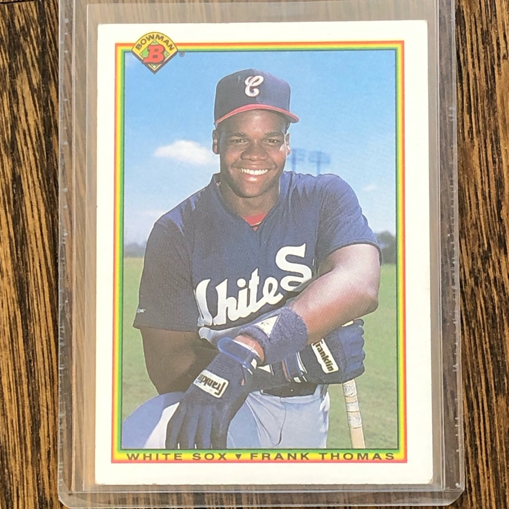 Frank Thomas Rookie Card 1990 Bowman #320